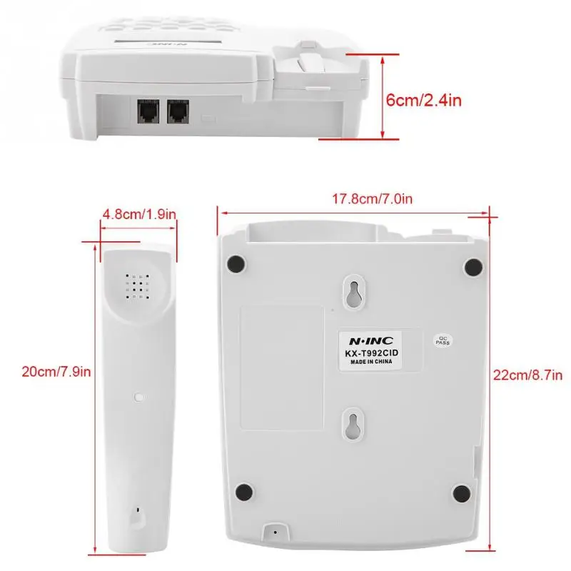 KX-T992 домашний отель проводной настольный настенный телефон офисный стационарный телефон белый