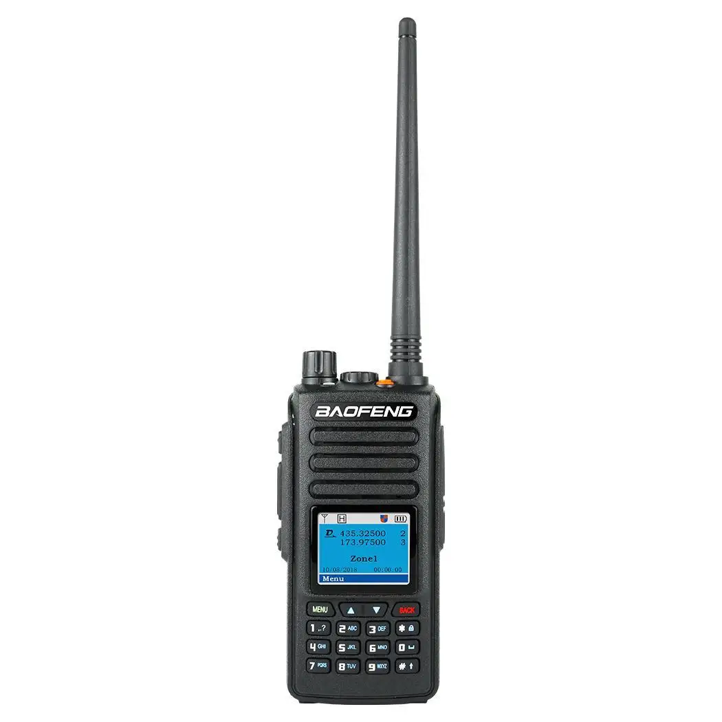 

Long Range Walkie Talkie Radio Dual Band DC7.4V20% /(2000mAh) 2.5ppm -20+55 Portable Radio Communicator Black