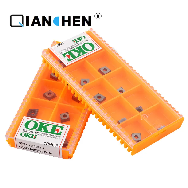 

Original quality OKE 10pcs/lot high precision high performance high strength CNC CCMT060204-OTM OP1215 industry carbide inserts