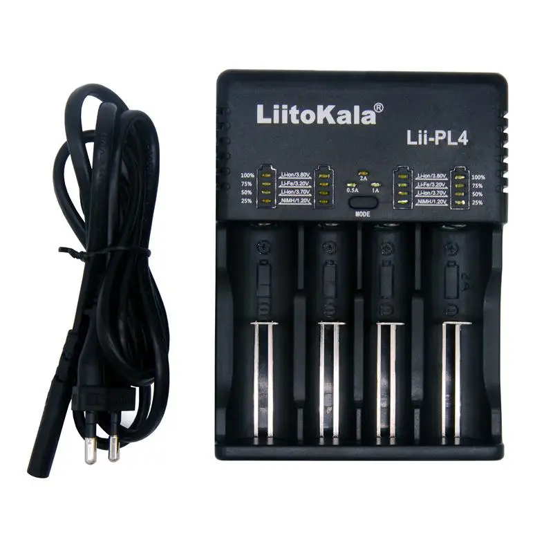 

EastVita Liitokala Lii-PL4 Intelligent 4 Slot Li-ion Battery Smart Charger