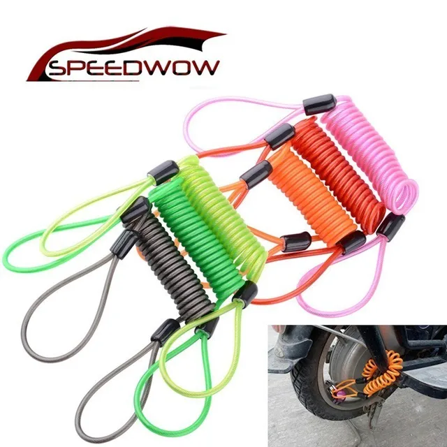 FD-MOTO Motorcycle Brake Disc Lock Alarm Motorbike 1.8M Chain Pad Lock Reminder | EBay