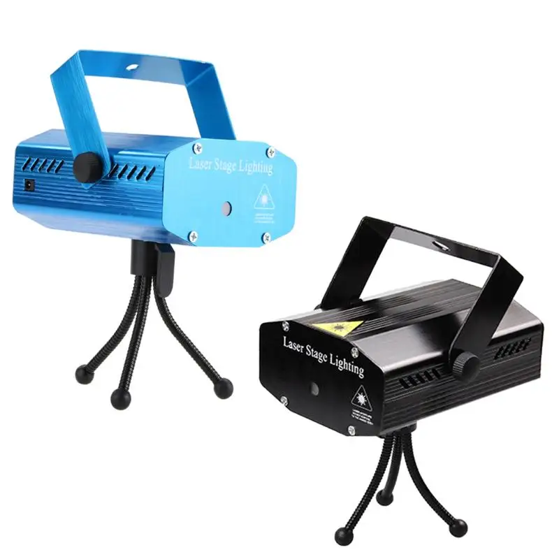 

Mini Portable 360 Degree IP65 LED Laser Projector R&G DJ Disco Stage Light Xmas Party Lighting Show Voice US/UK Plug