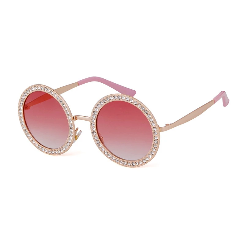 MYTL Luxury Metal Round Sunglasses Luxury Retro Round Sun Glasses Female Black Rhinestone Shades MYTL Luxury Metal Round Sunglasses Luxury Retro Round Sun Glasses Female Black Rhinestone Shades