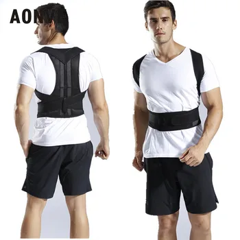 

Aonve Posture Corrector Back Support Belt Homme Body Shaper Chest Modeling Girdle Men Shapewear Plus Size S-4XL