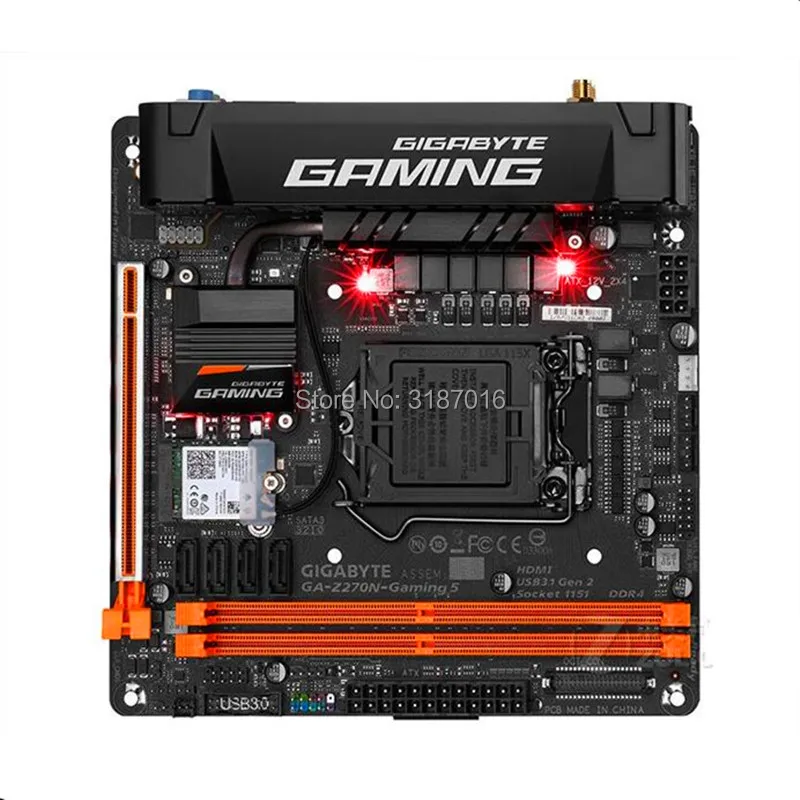 MINI ITX HTPC 17*17 для Gigabyte GA Z270N GAMING 5 оригинальная б/у десктопная материнская плата Z270 LGA