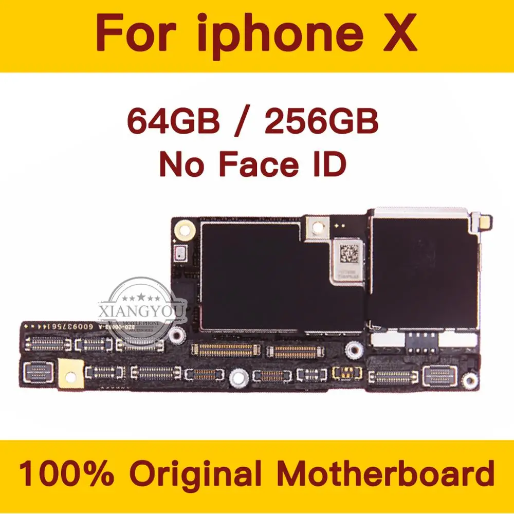 100% оригинальная материнская плата для iPhone X 64 Гб/256 ГБ Заводская разблокированная