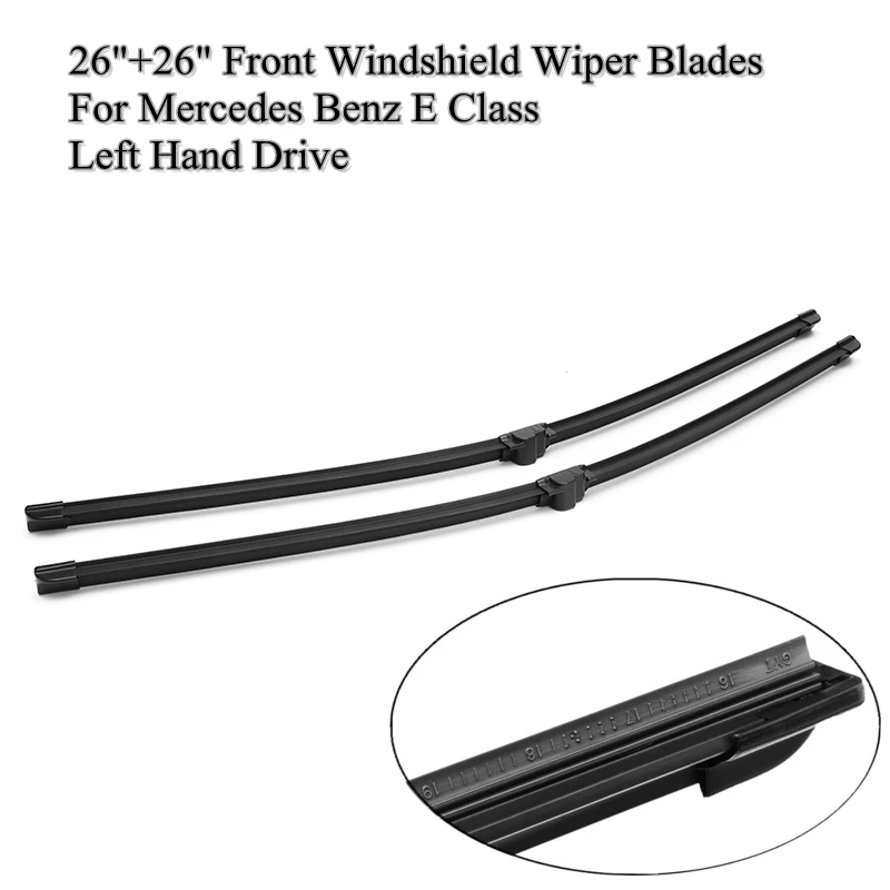 1 pair 26"+26" Front Windshield Wiper Blades Window Wipers Blade For