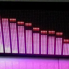 Полноцветный дисплей музыкального спектра, автоматическое управление AGC. Любое сочетание 64 видов различных размеров, потрясающий рисунок дисплея