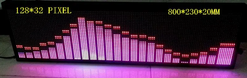 

Full color music spectrum display, AGC automatic control. Any combination of 64 kinds of various sizes, stunning display pattern