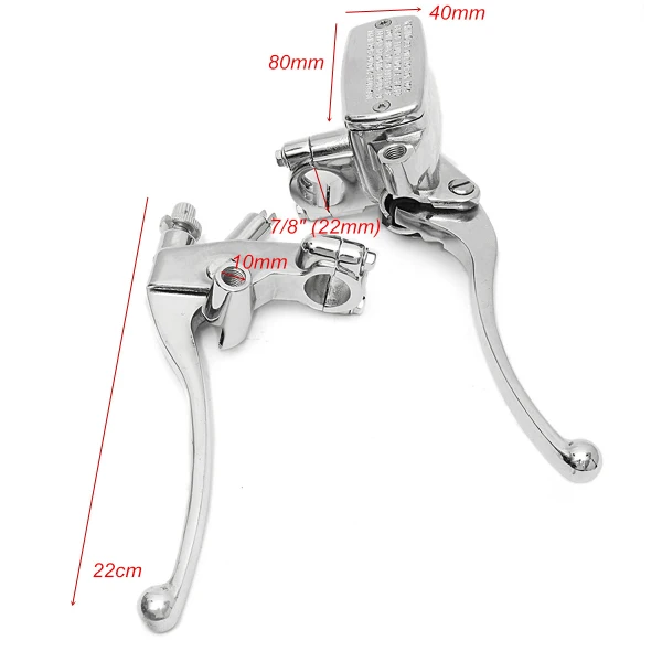 22 мм 7/" универсальная мотоциклетная гидравлическая тормозная ручка управления главный цилиндр рычаг сцепления регулируемый для Yahama для Suzuki