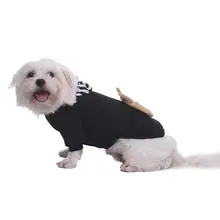 Высококлассный черный питомец щенок классический свитер карман BagSweater Одежда для животных Теплый свитер Зима