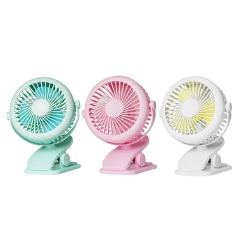 

New Protable USB Clip Desk Mini Fan For Home Office Dormitory Adjustment Noise-Free Rechargeable Smooth Three Gears