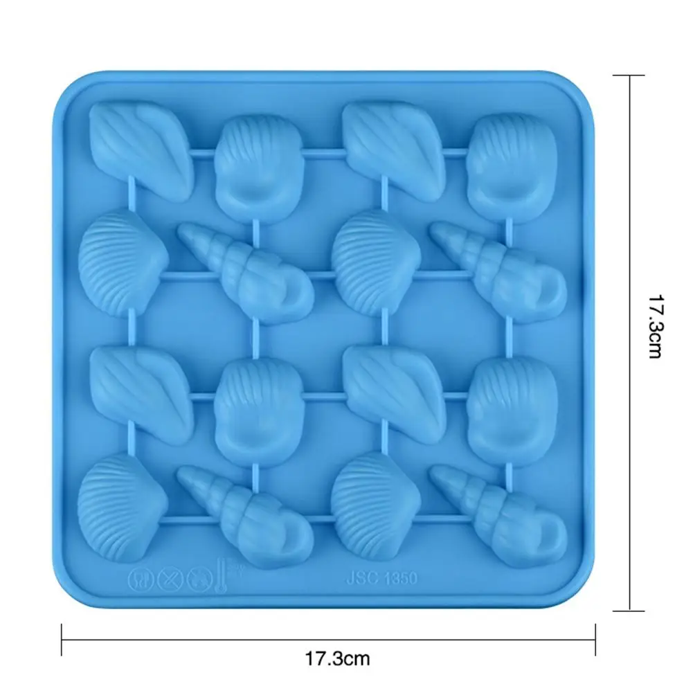 NEW Creative Silicone Ice Mold Underwater World Conch Shell Chocolate Model Ice Grid Mold DIY Decorative Cake Mold #BO