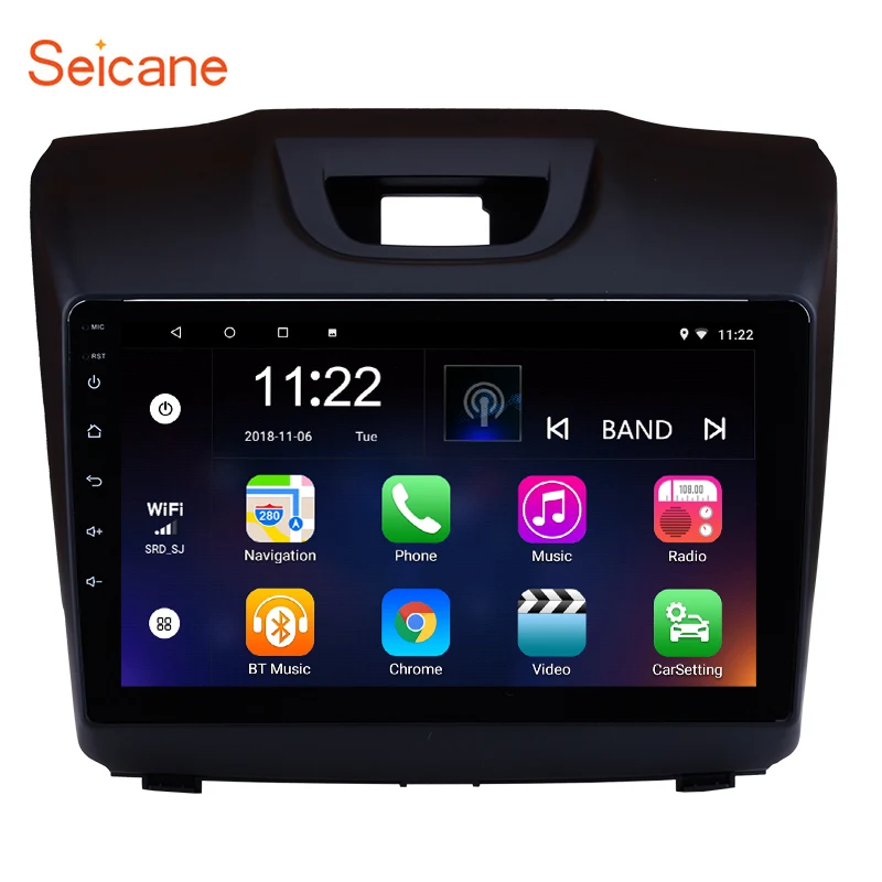 Seicane 2Din HD 9 &quotAndroid9.0 gps Авторадио Стерео для Chevy Chevrolet S10 ISUZU D Max 2015 2016 2017 2018 головное