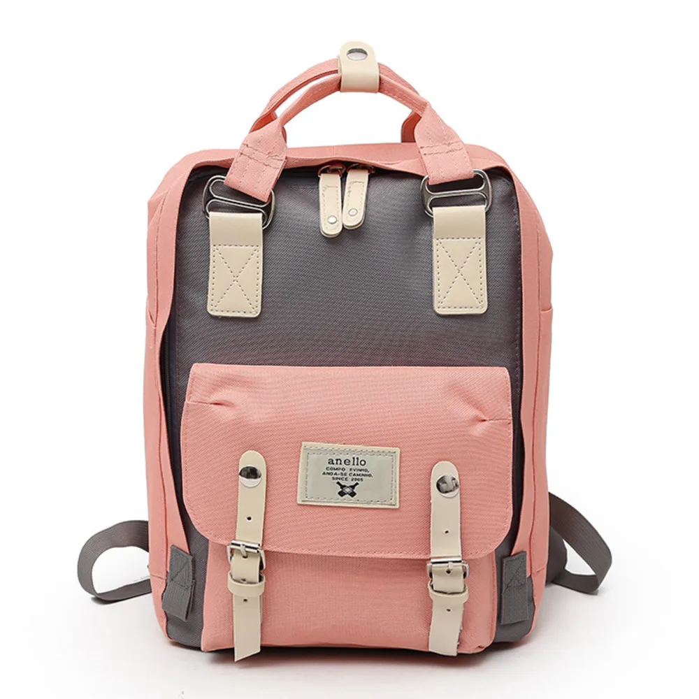 Nylon Korean laptop mini backpack women mochila feminina kanken