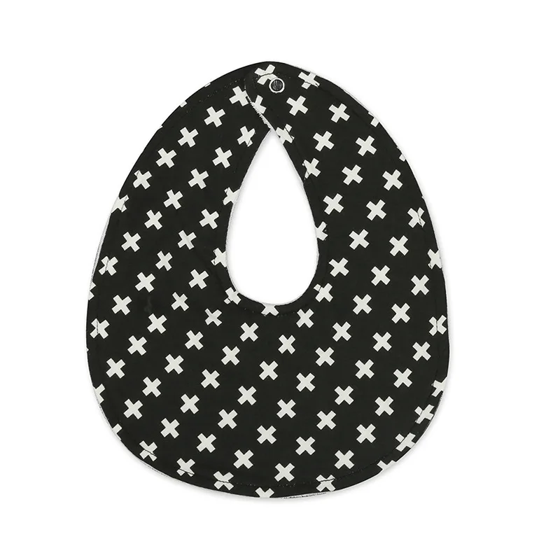 Laleben 2019 New Baby Bibs Washable Onesize Baby Cotton Mouth Towel Button Cartoon Fashion Newborn Baby Stuff