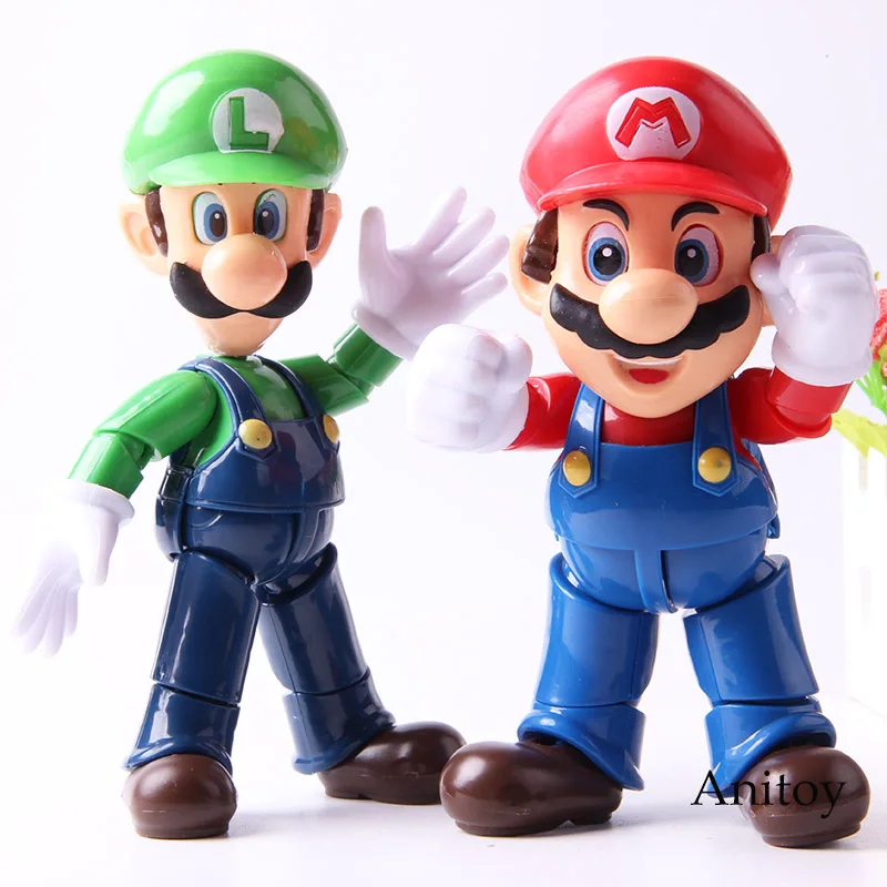 

Action Figure Super Mario Bros Luigi Mario Collection Model Toys for Kids Gifts