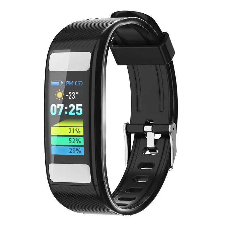 

Waterproof Color Screen Smart Band Dynamic Heart Rate Sleep Fat Rate Body Fat Detection Health Multifunctional Band Bracelet
