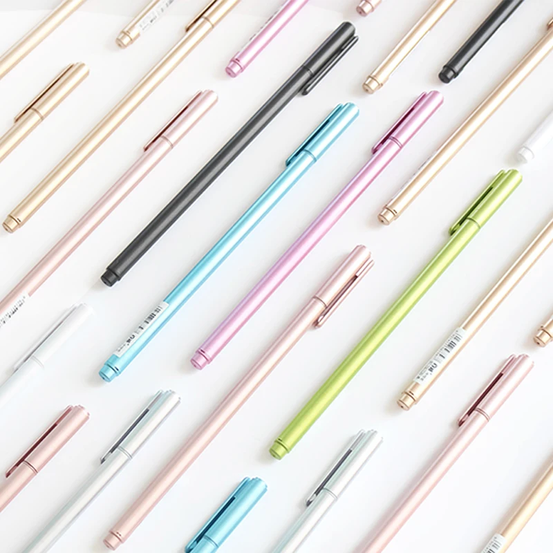 BZNVN 8 шт 0 38 w10lic цветной Модный Инструмент для письма kawaiable бизнес набор Школьный