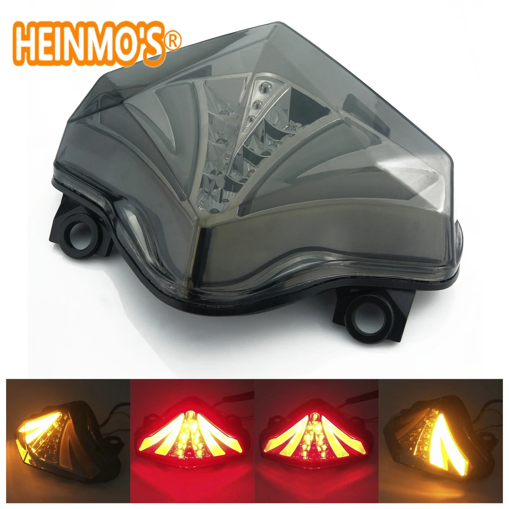 

For Kawasaki Ninja ER6N ER-6N 2012 2013 2014 2015 2016 2017 LED Taillights Rear Tail Brake Turn Signal Lamp Light Motorbike ER6