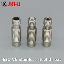 E3D V6 hot end Throat 3d printer parts Stainless Steel All metal Teflon tube extrusion head Throat For 1.75 mm Filament 5 E3D V6 hot end Throat 3d printer parts Stainless Steel All metal Teflon tube extrusion head Throat For 1.75 mm Filament 5