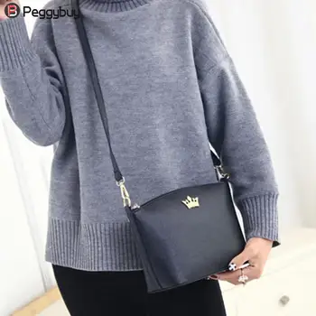 

Fashion Crown Candy Color Sling Shoulder Bag Women Sweet Crossbody Messenger Bags For lady