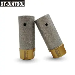 DT-DIATOOL 2 шт./pk диаметр 25 мм высокое качество вакуумной пайки Алмазный палец биты фрезы с M14 нить для Мрамор плитка Гранит