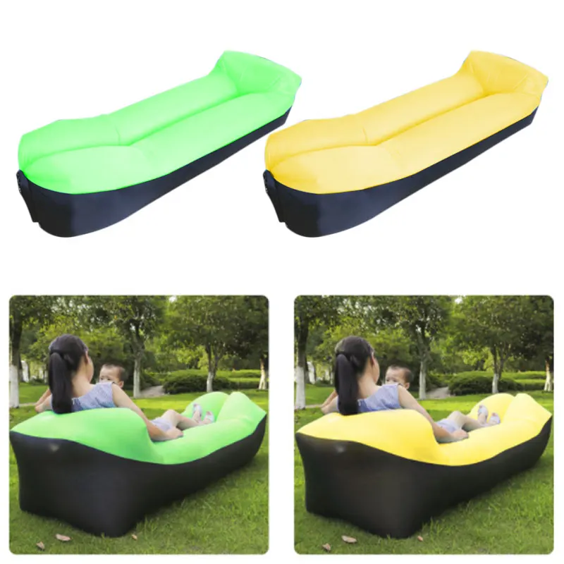 

Outdoor Fast Infaltable Sofa Bed Lazy Couch Inflatable Air Bag Beach Sofa Laybag For Camping Sleeping
