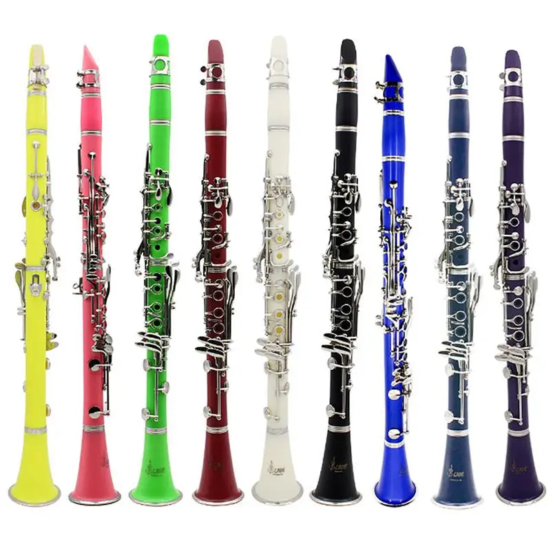 

Clarinet Instrument BB 17-key Durable Nickel-plated Silver Double Adjustment High-grade Clarinet Instrument