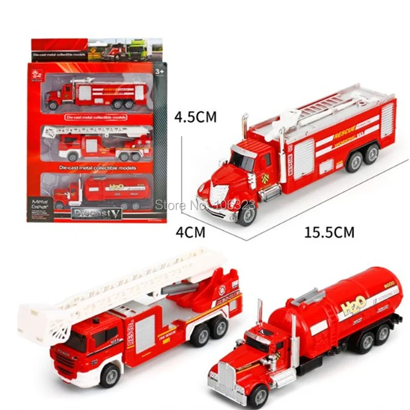 diecast emergency vehicle set