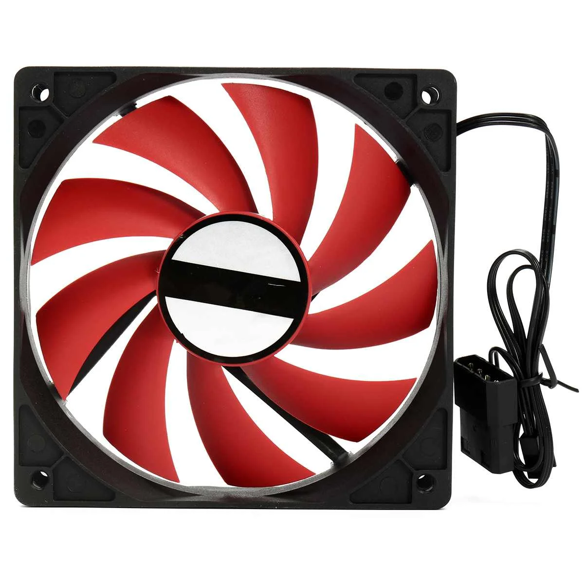 

120mm Cooler Fan PC Computer 4 pin Ultra Silent Case Fan Heatsink Cooler Cooling Anti-Vibration Rubber