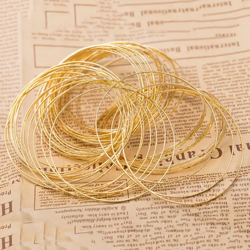 

Fashionable Cute Gold Silver Color Thin Charm Bracelets For Women Wild Alloy Set Of 5 P C S For Fashion Lady Gift Drop Shipping
