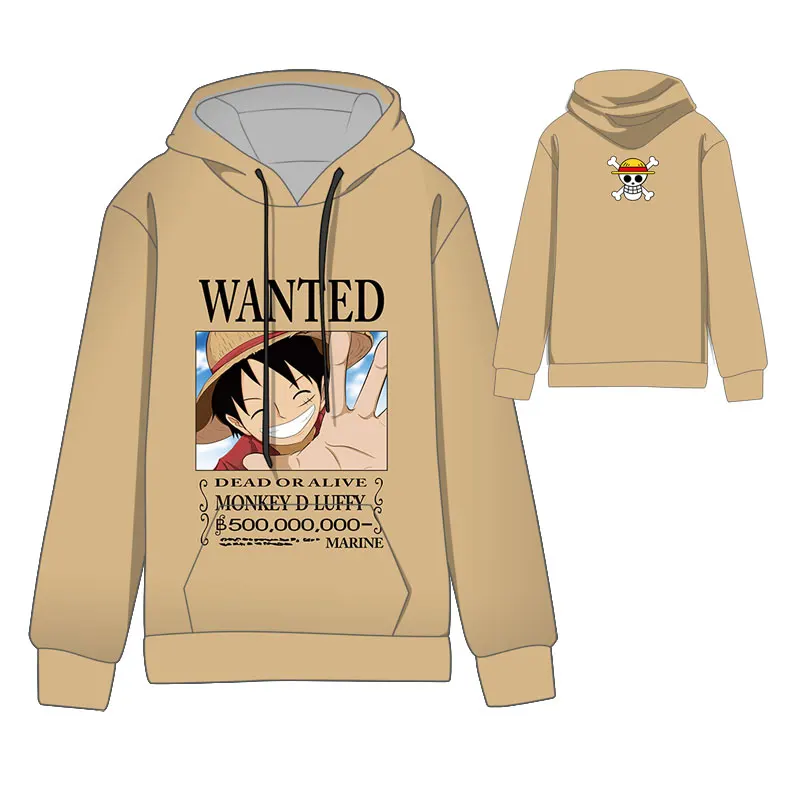 Горячая аниме ONEPIECE Косплей толстовки Стандартный с капюшоном зимние топы