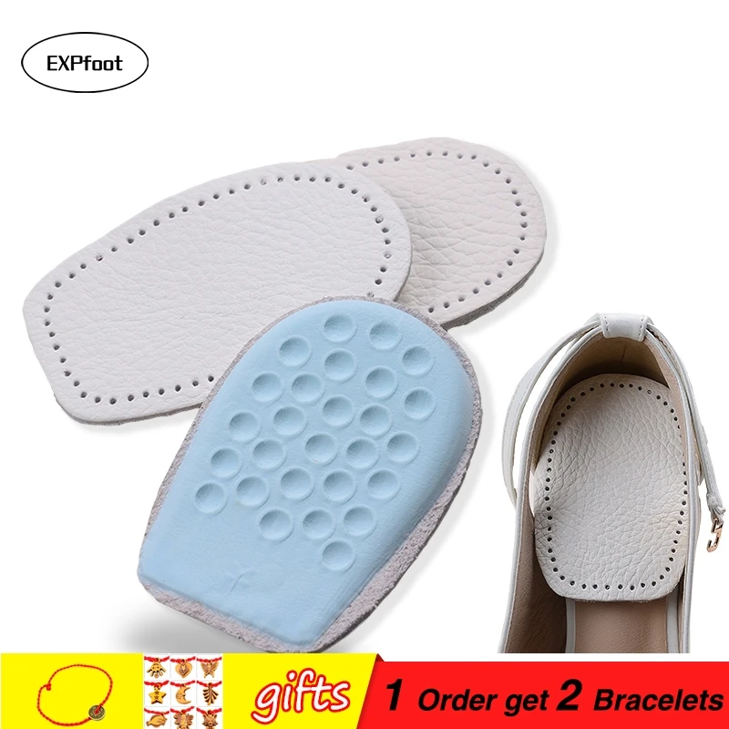 EXPfoot Hot Selling Leather Shoes Pads Cushion Heel Cup Insoles Massager Inserts Heel Pain Spur
