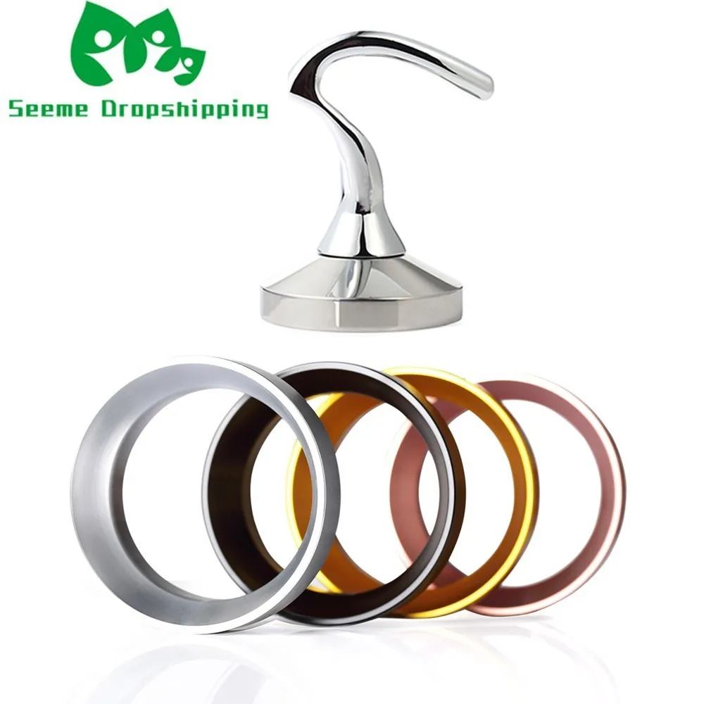 

58MM Aluminum IDR Intelligent Dosing Ring Stainless Steel Coffee Tamper Set For Brewing Bowl Coffee Powder Espresso Barista Tool
