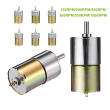 DC 12V 150/200/400/500/550/1000 об/мин Мощный высокий крутящий момент Электрический мотор коробки передач Скорость сокращения