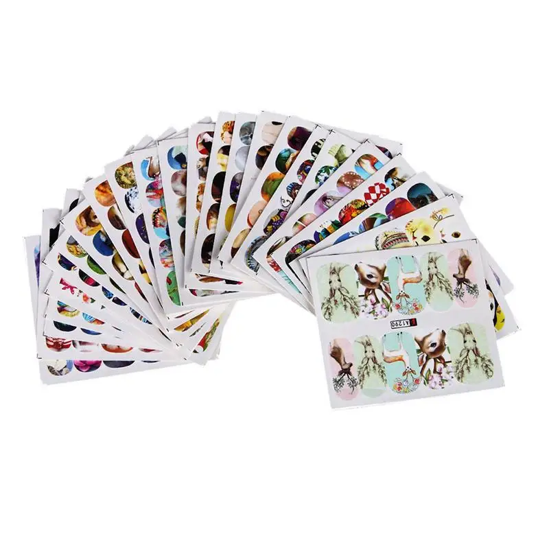 

24 Pcs Nail Sticker Beautiful Nail Art Sticker Manicure Decorations for Ladies Women Girls