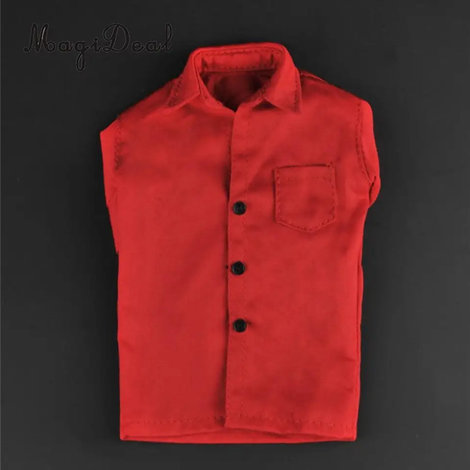 1//6 Scale 2019 DC Joker Red Suit Vest Pants Belt Shoes Clothing for 12/'/' Figure