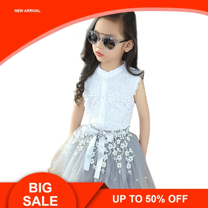 

3 -11 Years Girls Clothes Children Tutu Skirt Sets Girls Boutique Outfits Two Piece Children Clothing Set Summer