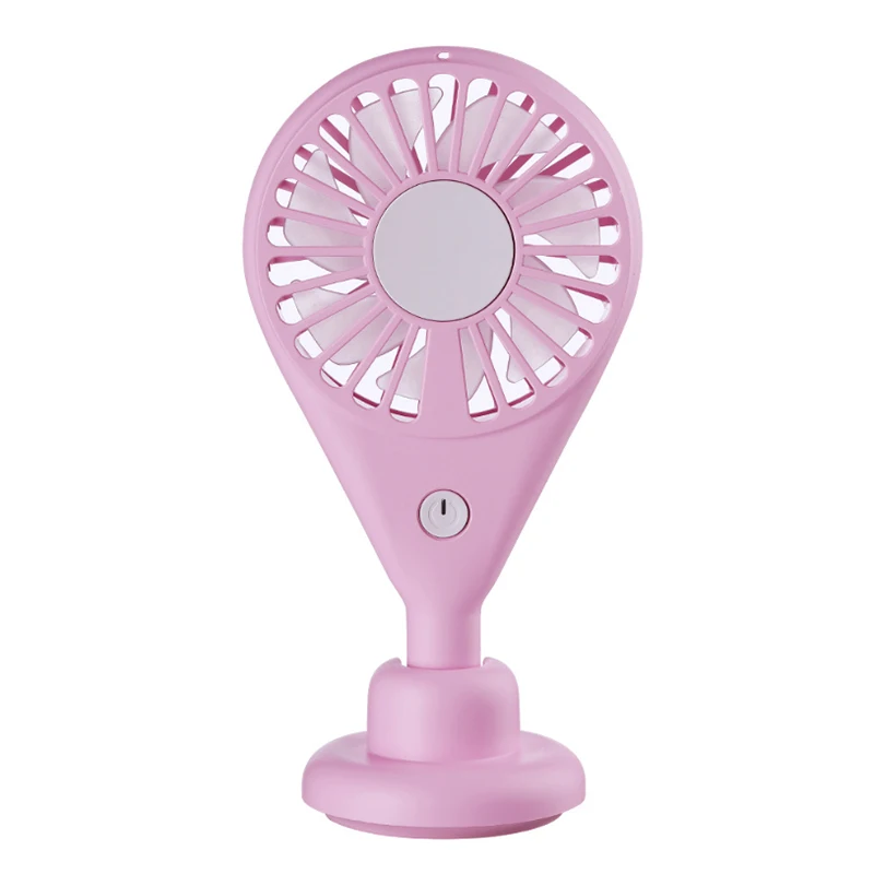 

Portable Cold Wind Mini Fan Ambient Light Table Desktop Handheld Fan For Travel Outdoor Home Office