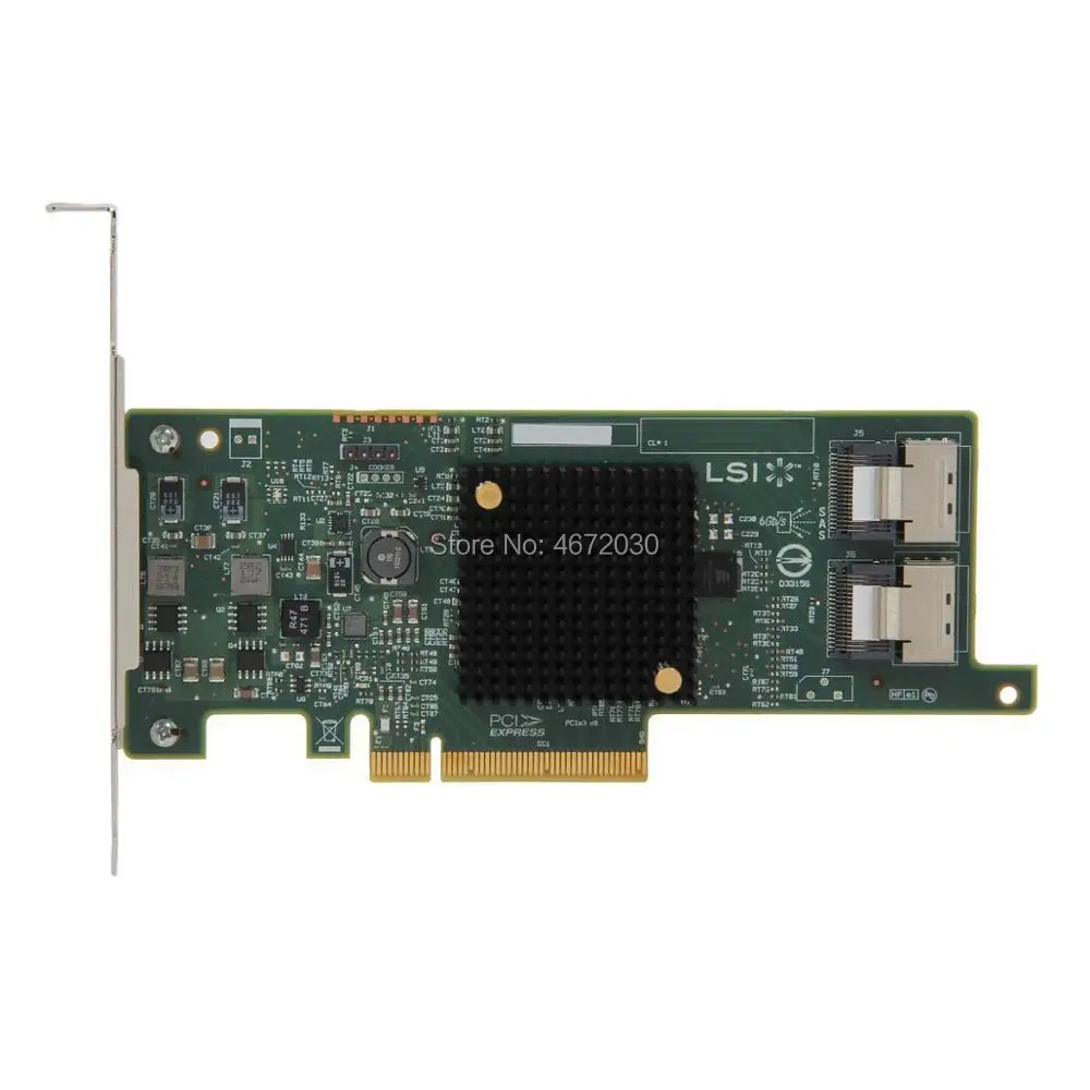 Карта контроллера Broadcom Avago LSI SAS 9217 8i 8 портов HBA JBOD SFF8087 Mini HD 6 ГБ PCI E 3 0 X8 сделано в