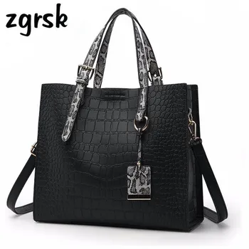 

Handbag Women's Luxury Handbags Crocodile Bag Ladies Alligator Leather Fashion Shoulder Bag Women Bags Designer Large Capacity