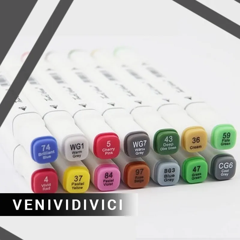 

Best Double-headed Nib 32/48/72 Colors Multicolor Oily Marker Pen Student painting Art school Horticultural Landscape Design