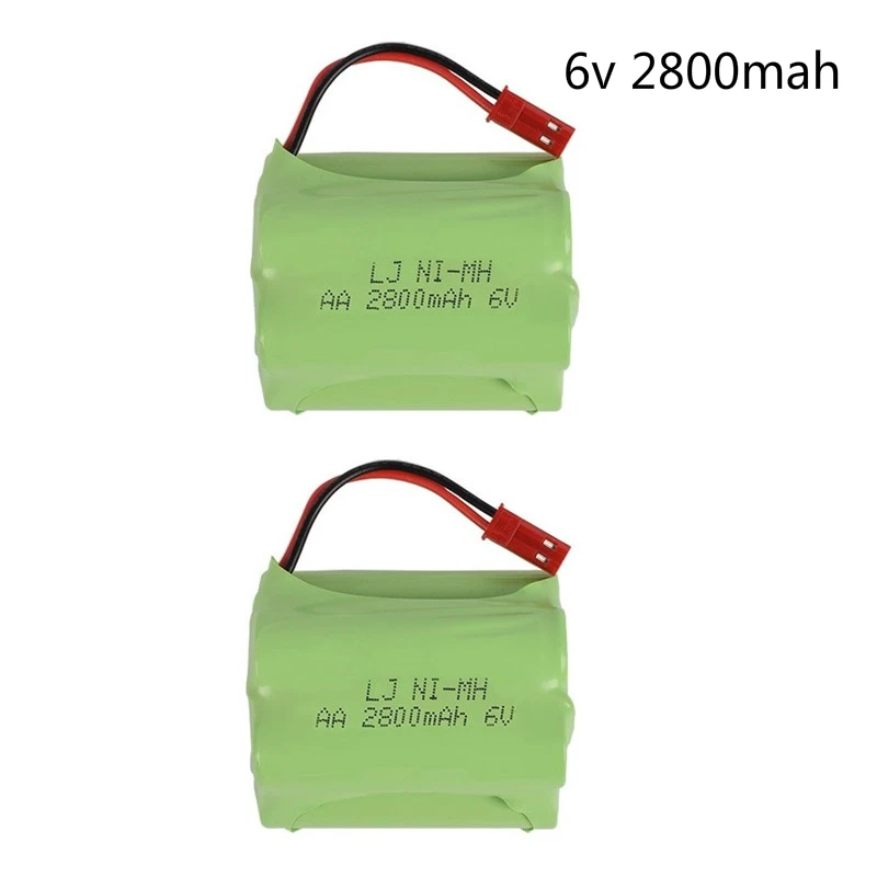 

(T model) 6v 2800mah NIMH Battery 6v Ni-MH battery pack for RC toy Car Boat GUN TANK Truck Trains RC toy model Battery 2pcs