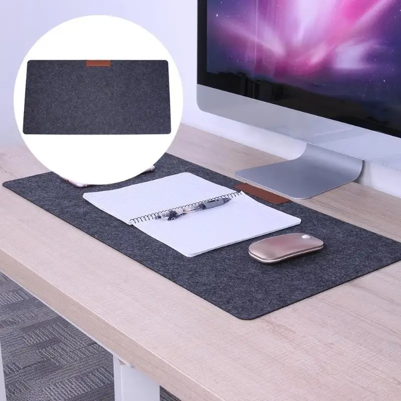 

2mm/3mm Thickness Felt Computer Desk Mat Desktop Mouse Pad Keyboard Game Laptop Table Mat for Home Office use