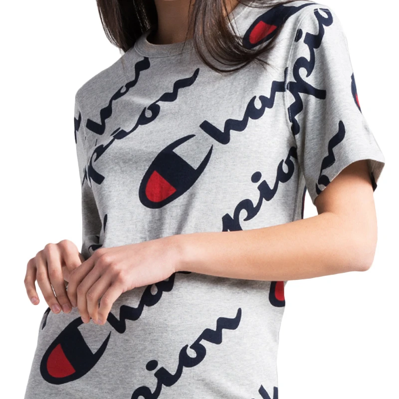 CHAMPION HERITAGE TEE-ALL OVER SCRIPT | Женская одежда