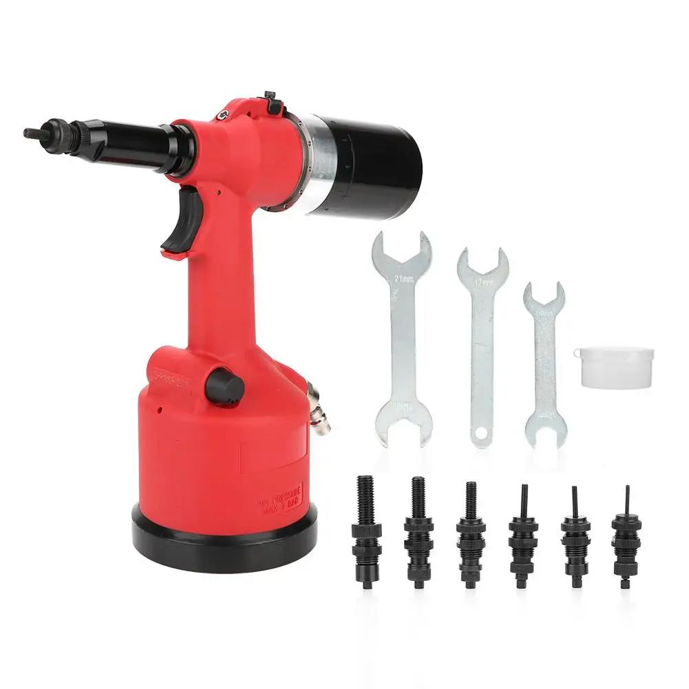 

1Set Pneumatic Riveting Gun Riveter Gun M3-M12 Pull Nut Hex Wrench Automatic Air Riveter Nut Gun Pneumatic Tools