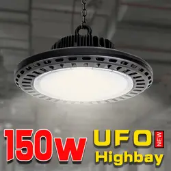 Промышленные лампы taller НЛО led officina гаражный свет лампе industrielle lampa warsztatowa склад eclairage гараж 150 Вт