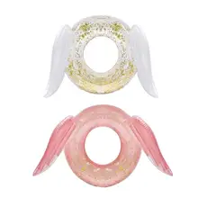 Детские блестки плавательный круг из ПВХ милый надувной матрас для бассейна плавательный круг бассейн плоты летние игрушки плавание ming аксессуары