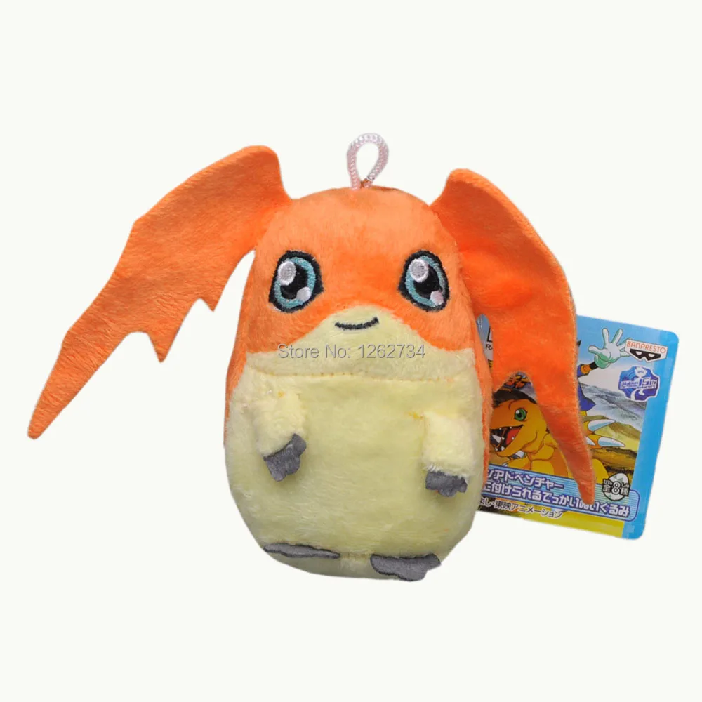 10/лот Digimon Agumon gabumon Gomamon Biyomon Palmon Patamon Tailmon 9-14 см плюшевый брелок-подвеска фигурка игрушка Розничная